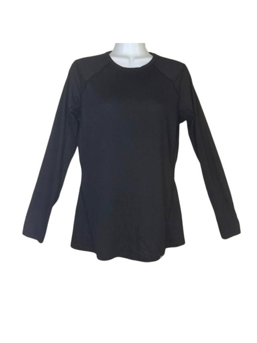Rei Coop Baselayer Black Knit Sz M Crew Long Sleeve Lightweight Pullover Warm